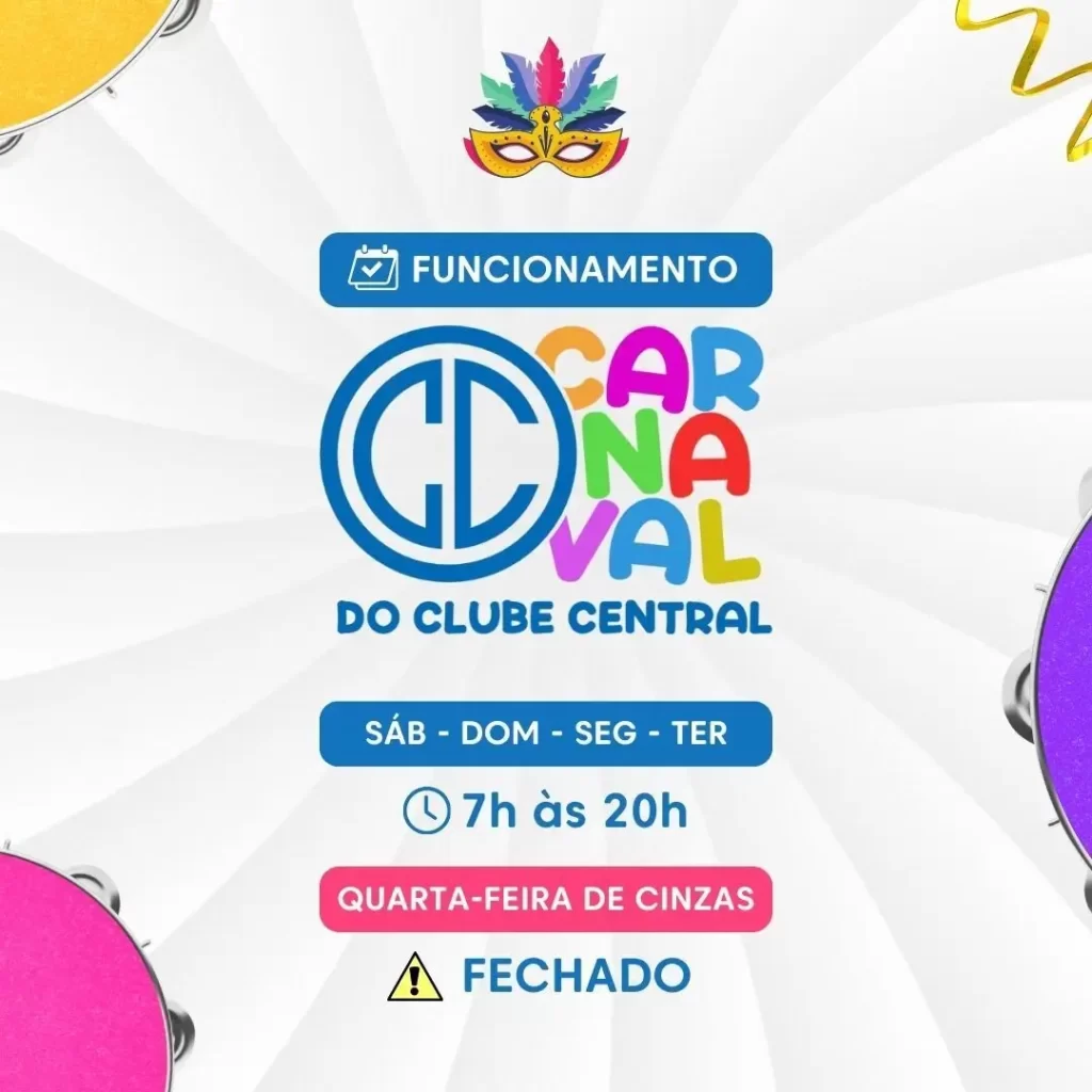 Funcionamento do Clube Central durante o carnaval