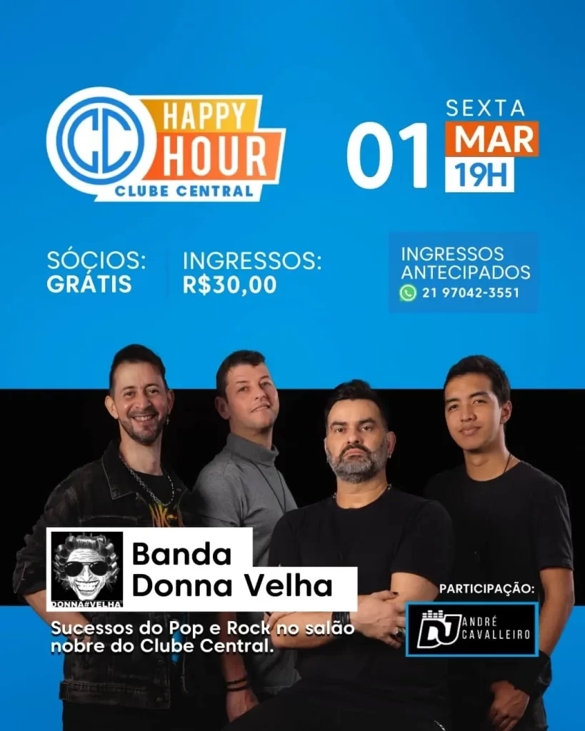 Happy Hour de aniversariantes do mês com Rock N´Roll
