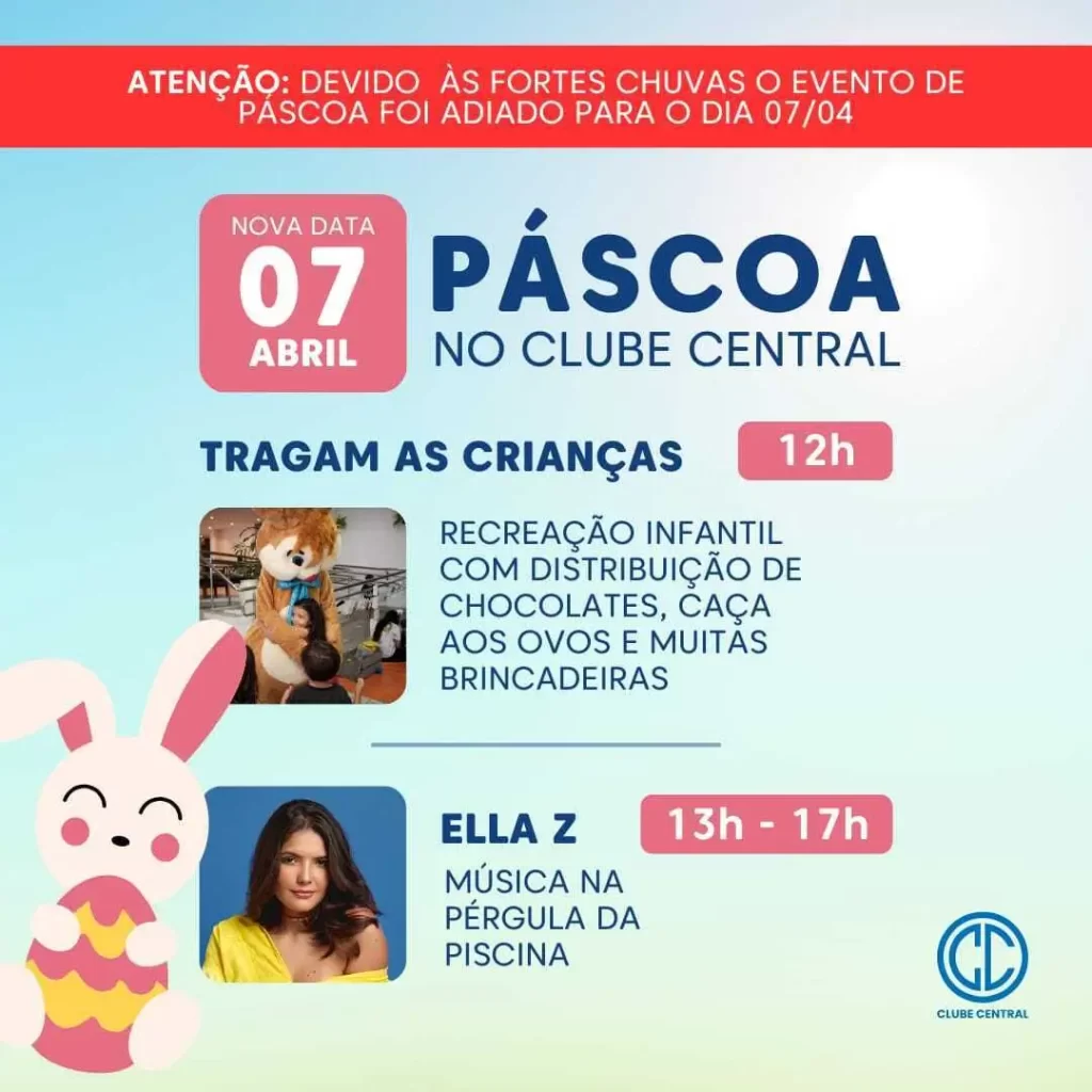 Festa de páscoa do Clube Central com Ella Z