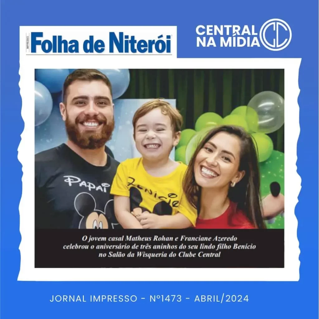 Folha de Niterói e o aniversariante do Clube Central