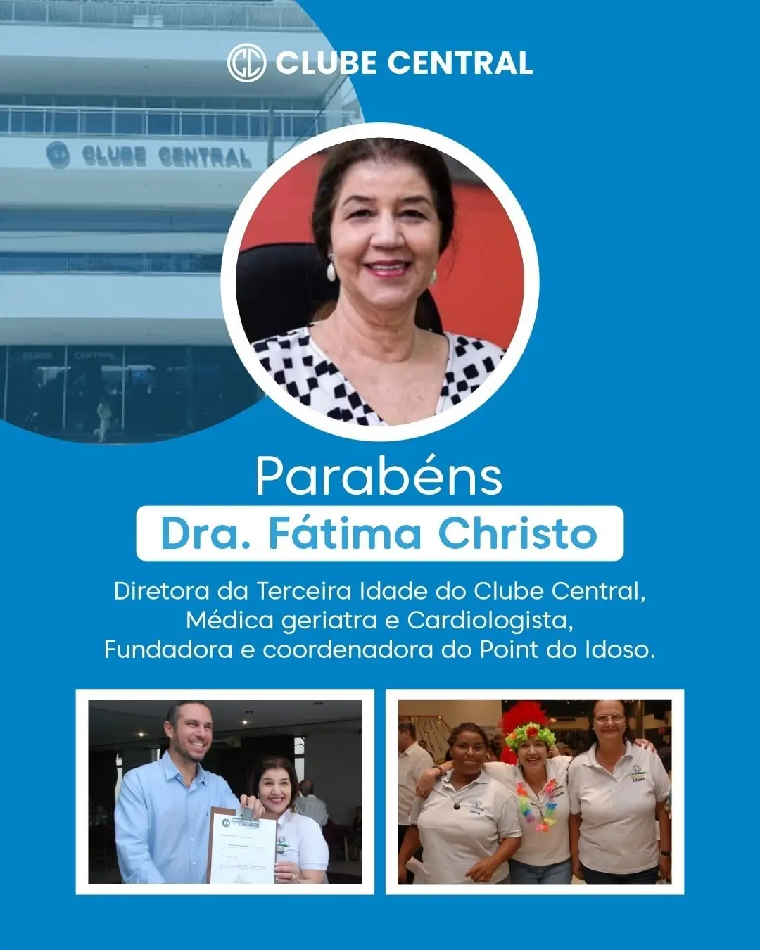 Parabéns Dra. Fátima Fernandes Christo
