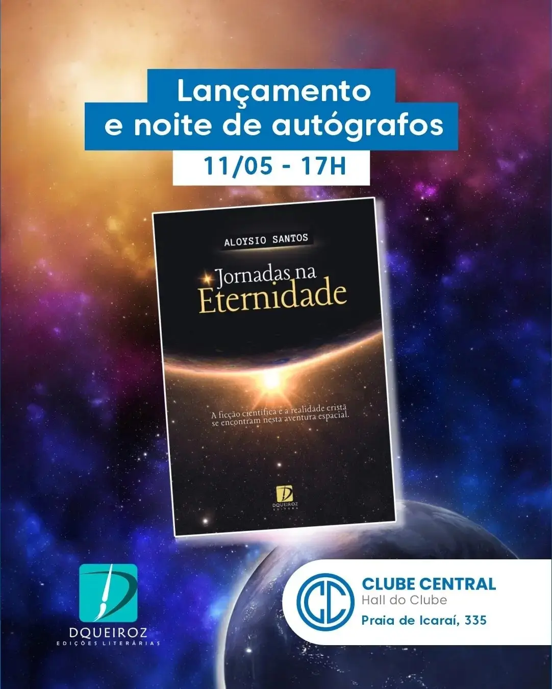 Aloysio Santos Lança Livro Jornadas Na Eternidade