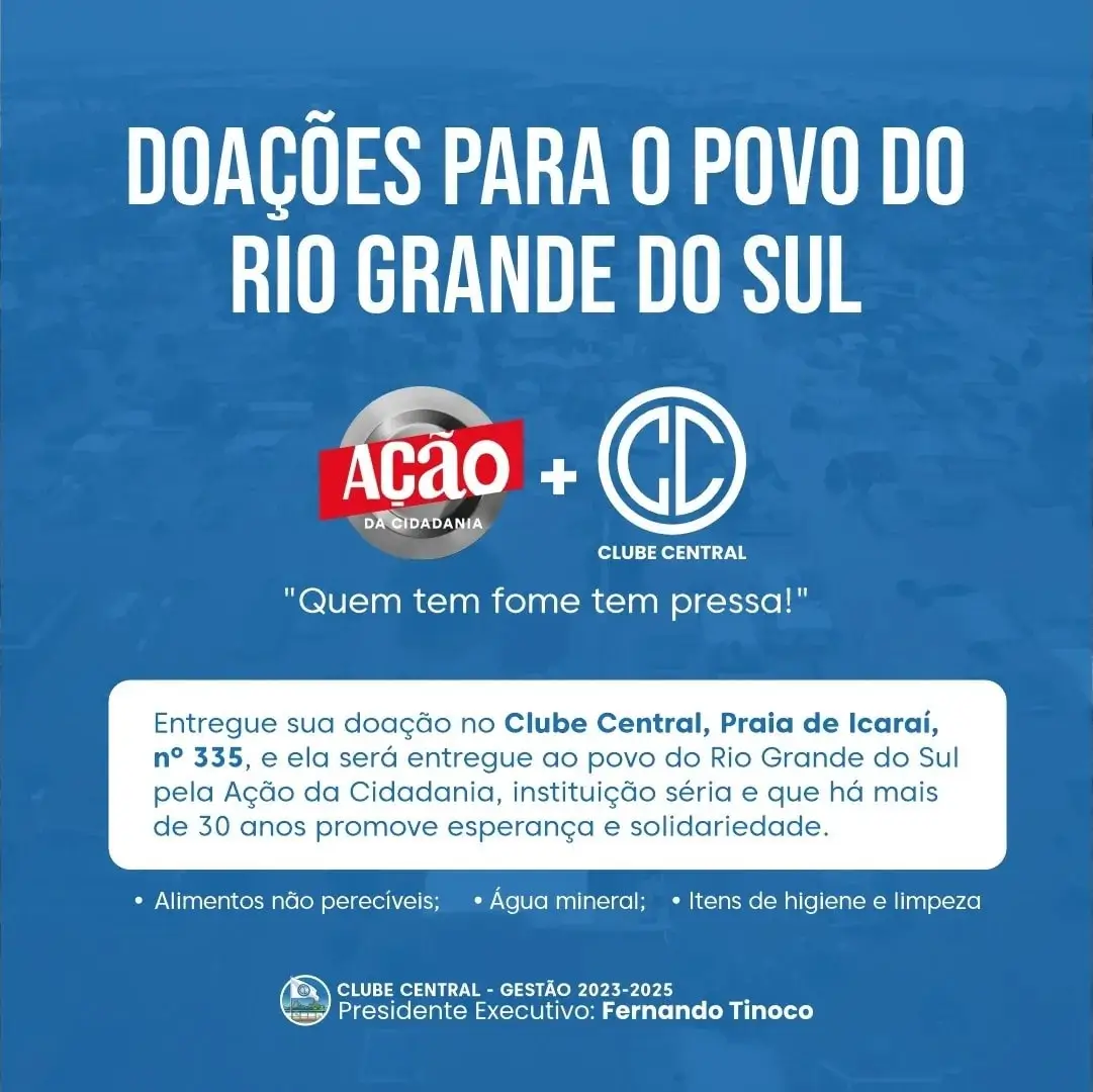 Doações Para o Povo Do Rio Grande Do Sul