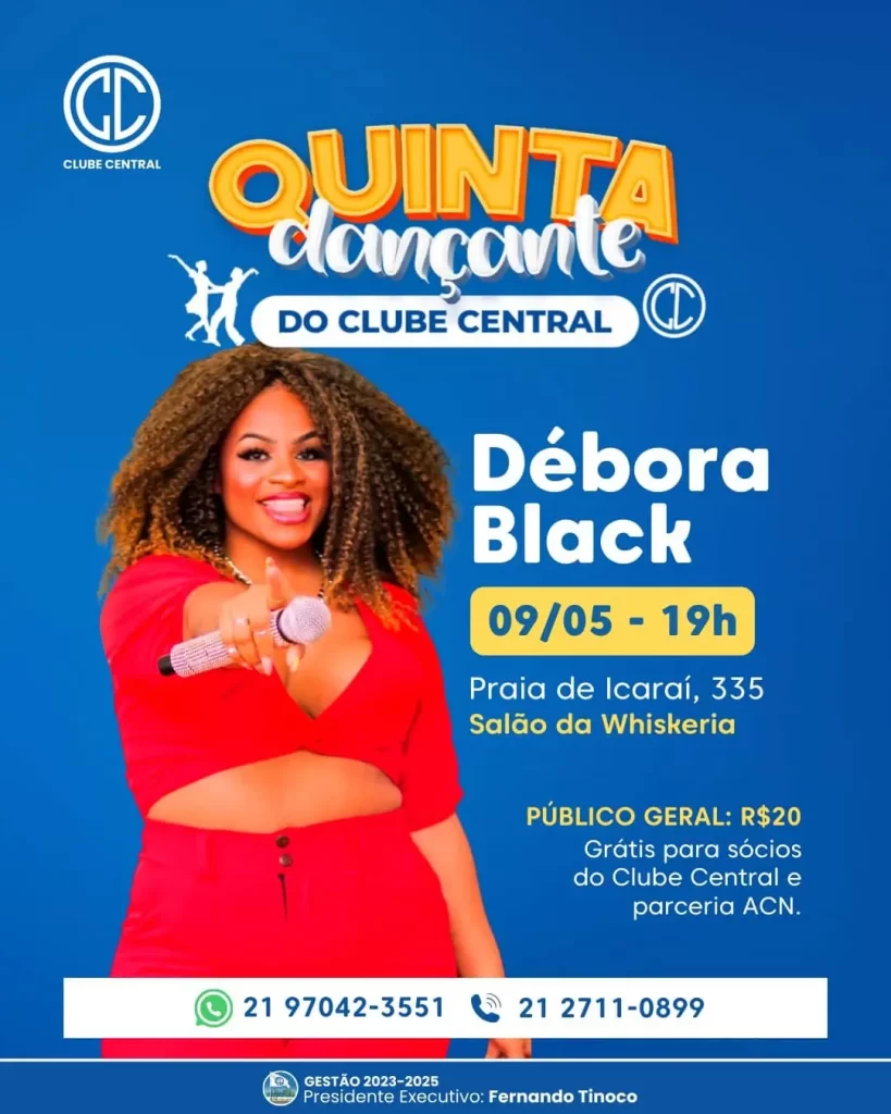 Venha se divertir em mais uma Quinta Dançante do Clube Central