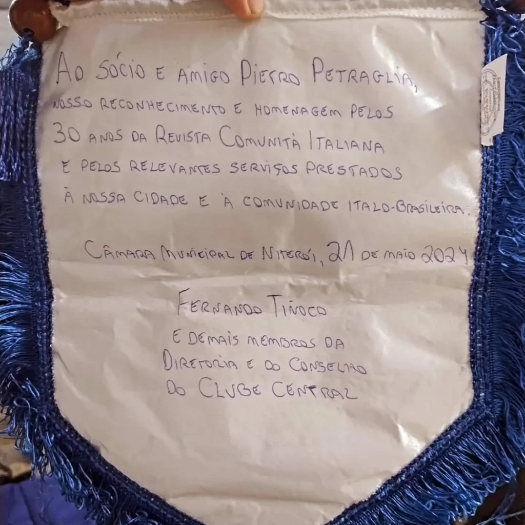 Pietro Petráglia é o mais novo Cidadão Benemérito de Niterói - Flamula