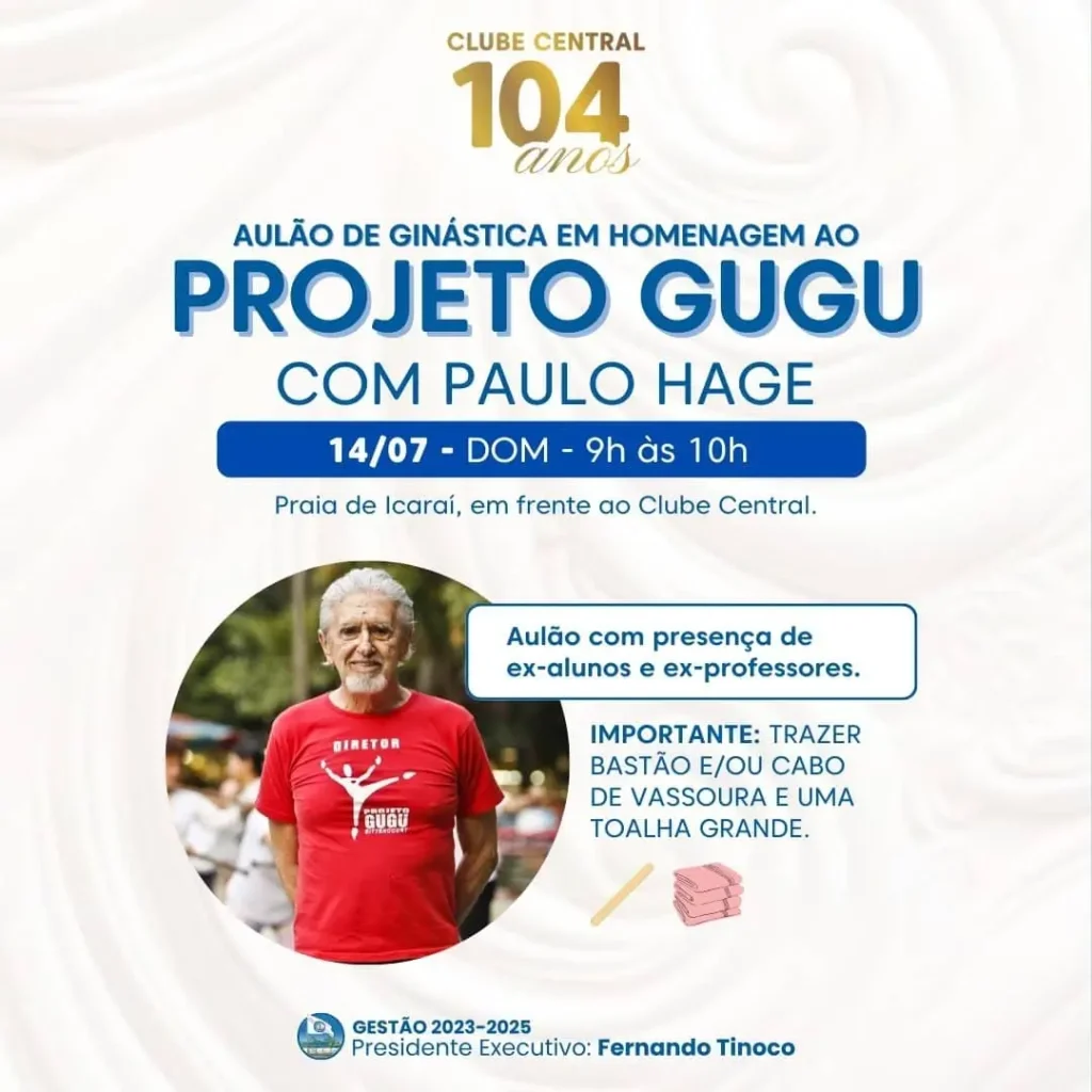 Aulão de Ginástica em Homenagem ao Projeto Gugu!