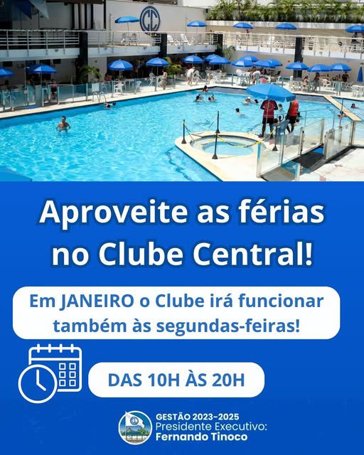 Aproveite as férias no Clube Central