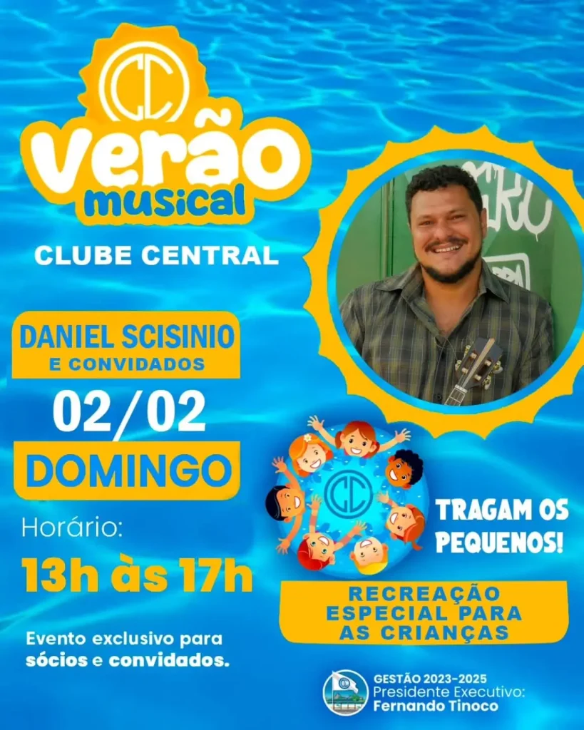 Daniel Scisinio e seus convidados no Clube Central
