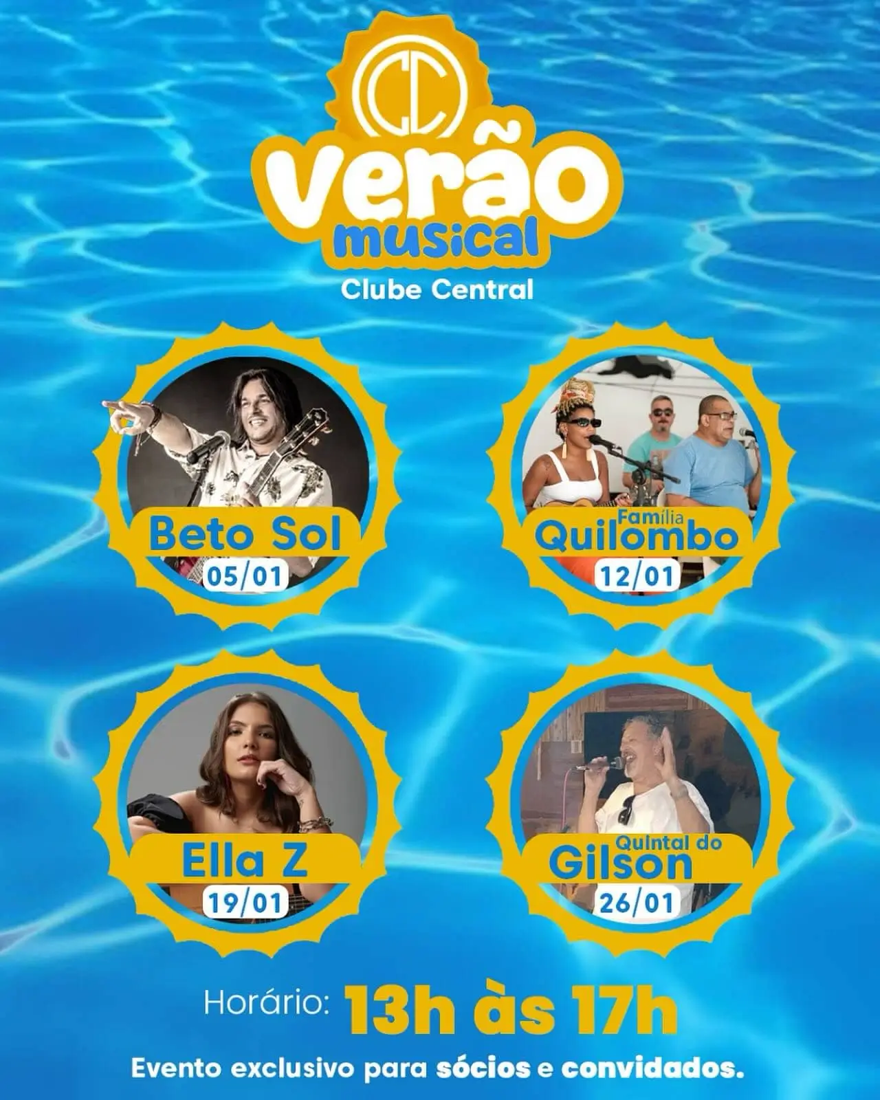 Verão Musical no Clube Central