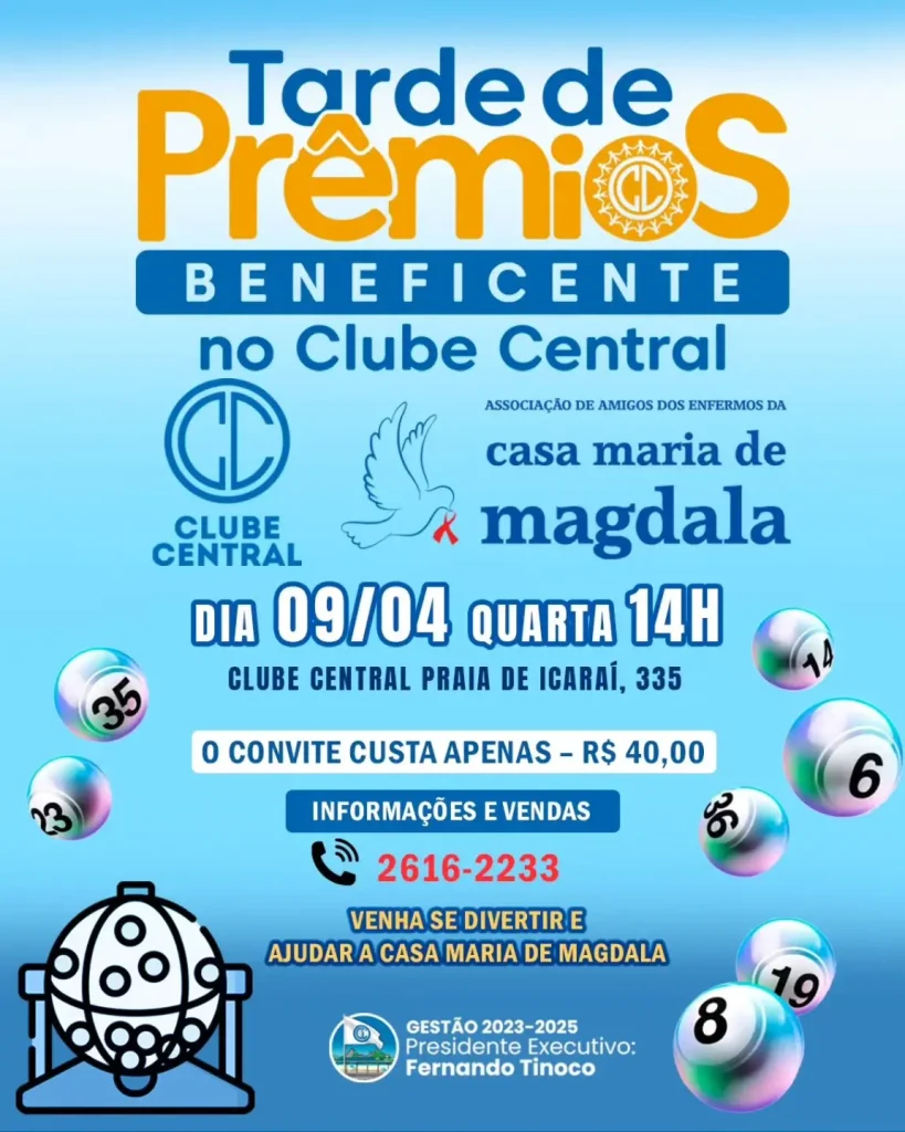 Tarde de Prêmios com a Casa Maria de Magdala