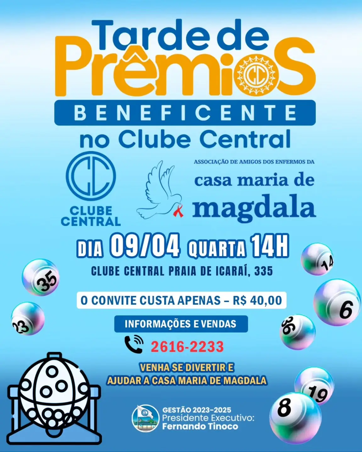 Tarde de Prêmios com a Casa Maria de Magdala