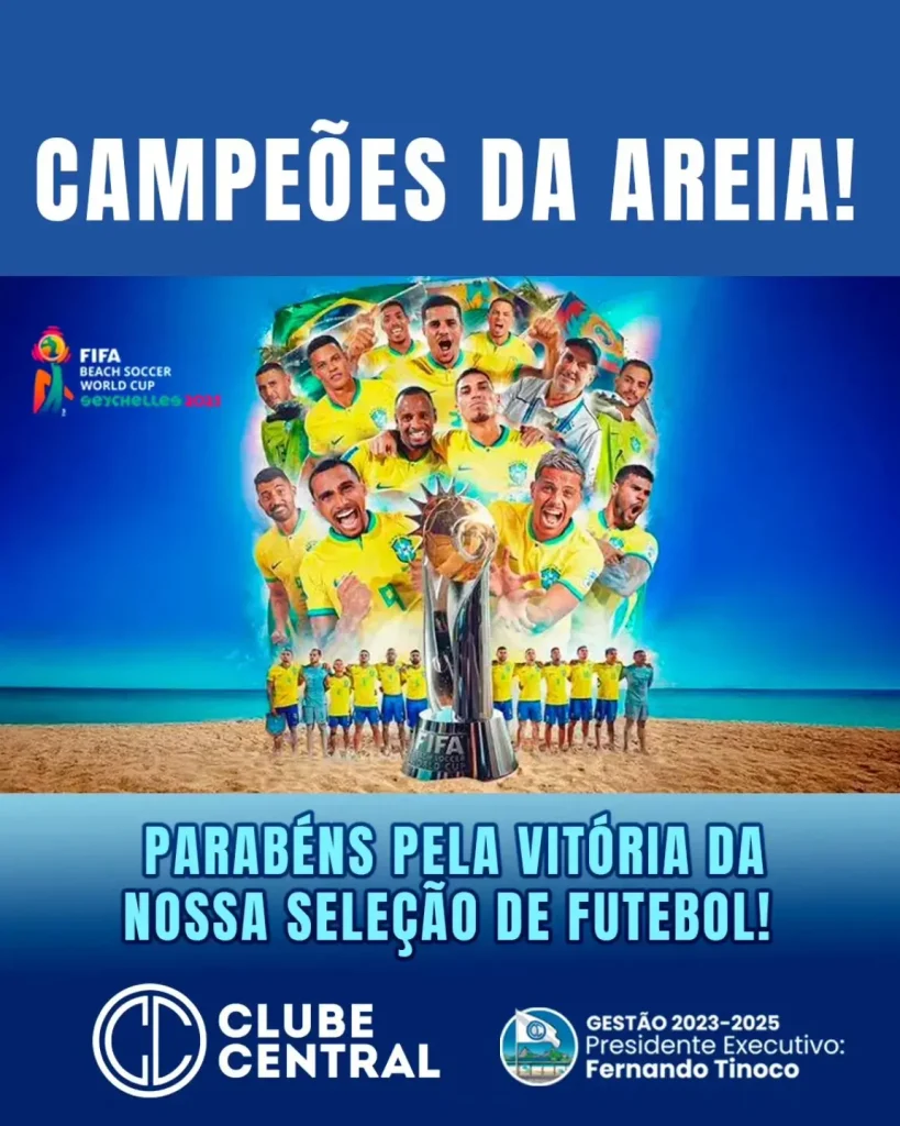 Brasil Campeão da Copa do Mundo de Beach Soccer da FIFA