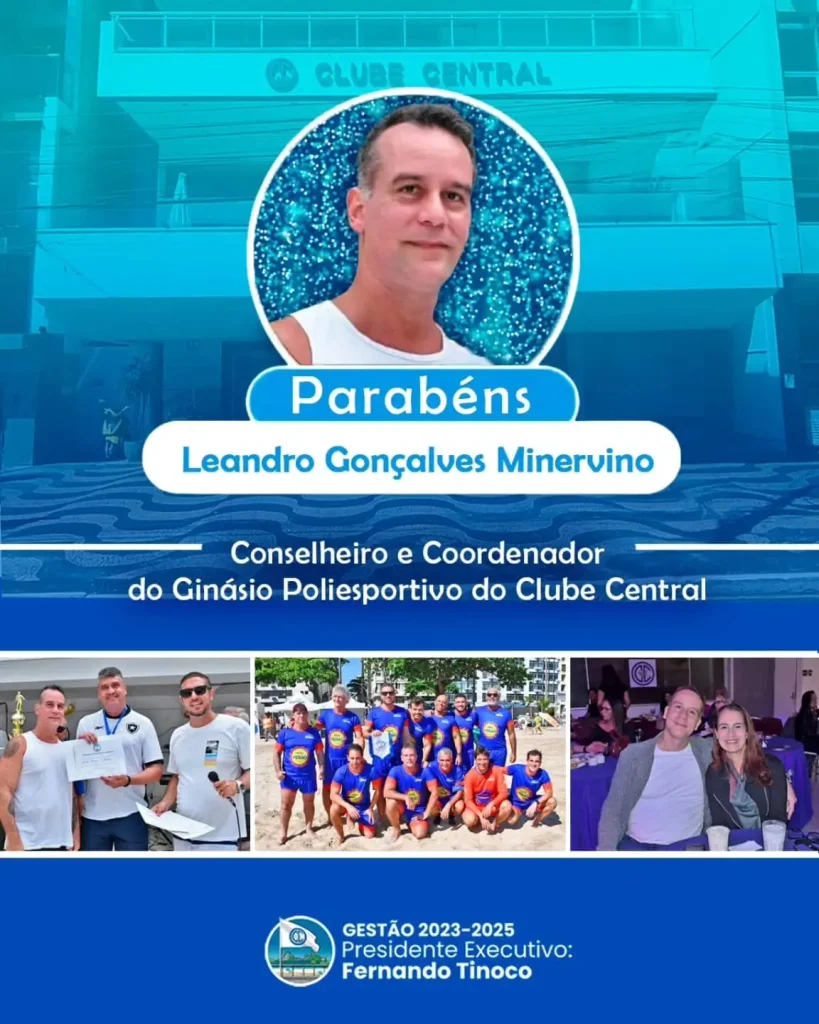 Parabéns, Leandro Minervino!