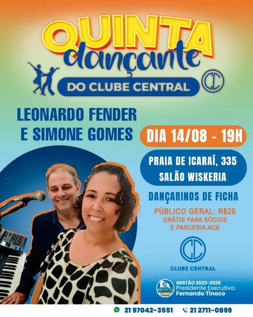 Quinta Dançante com Leonardo Fender e Simone Gomes