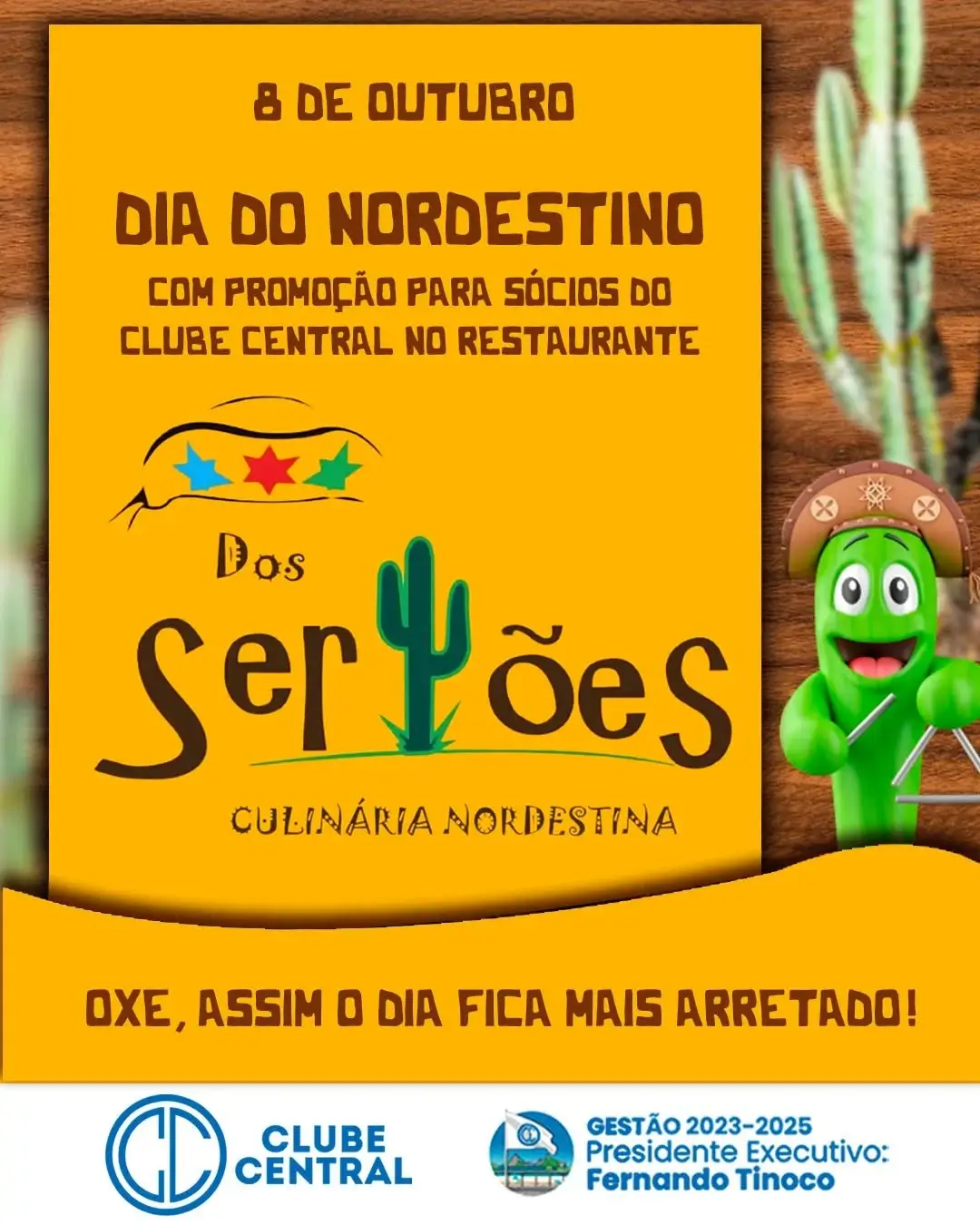 Dia do Nordestino têm promoção para os sócios do Central