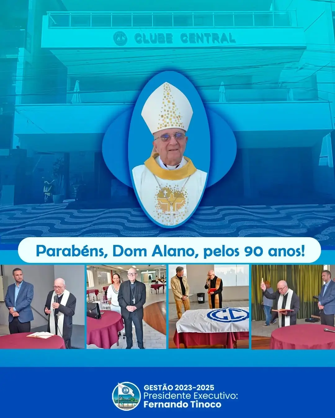 Parabéns Dom Alano pelos seus 90 anos