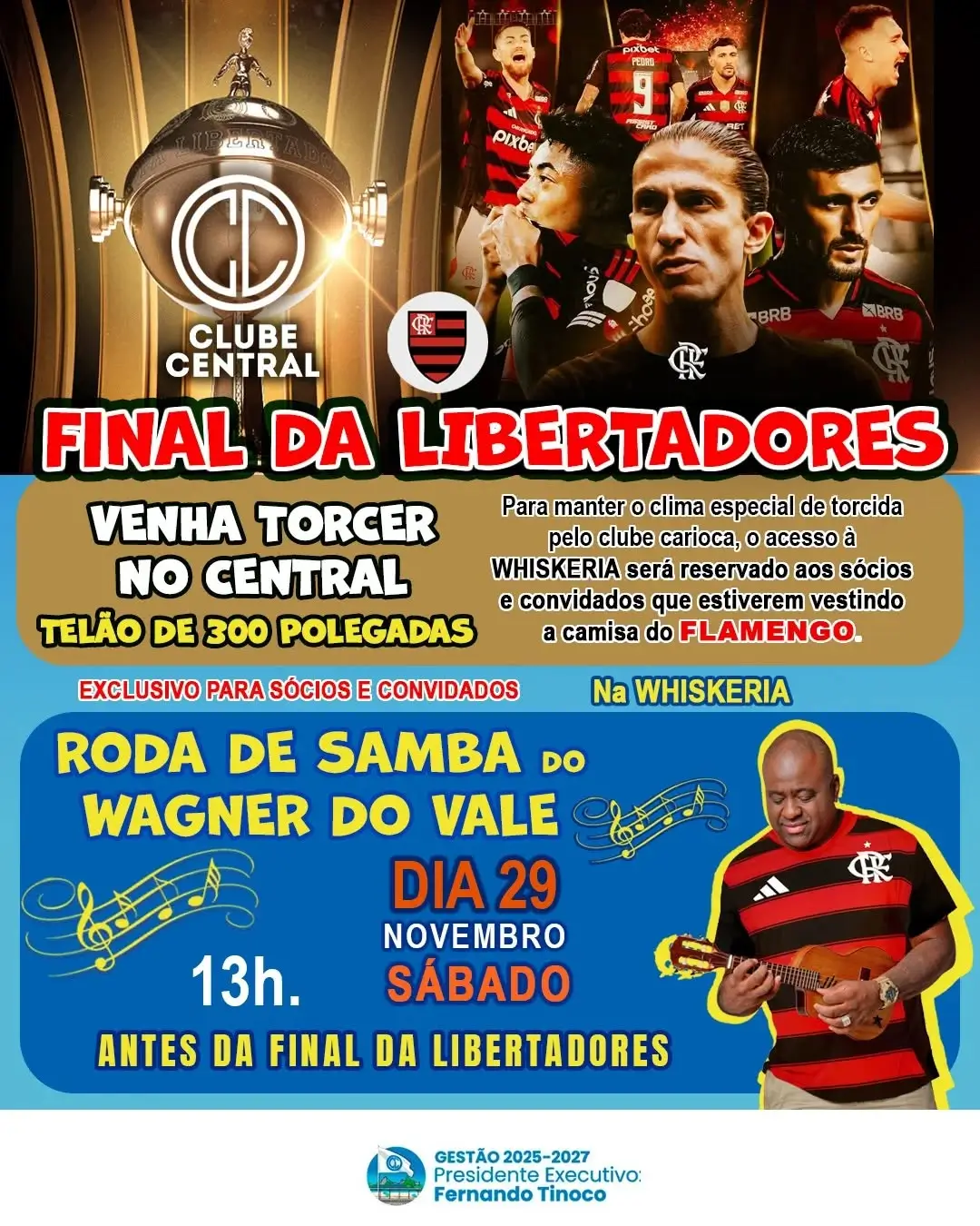 Final da Libertadores no Clube Central