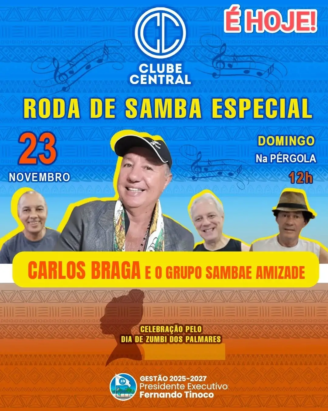 Roda de Samba com Carlos Braga e o Grupo Sambae Amizade