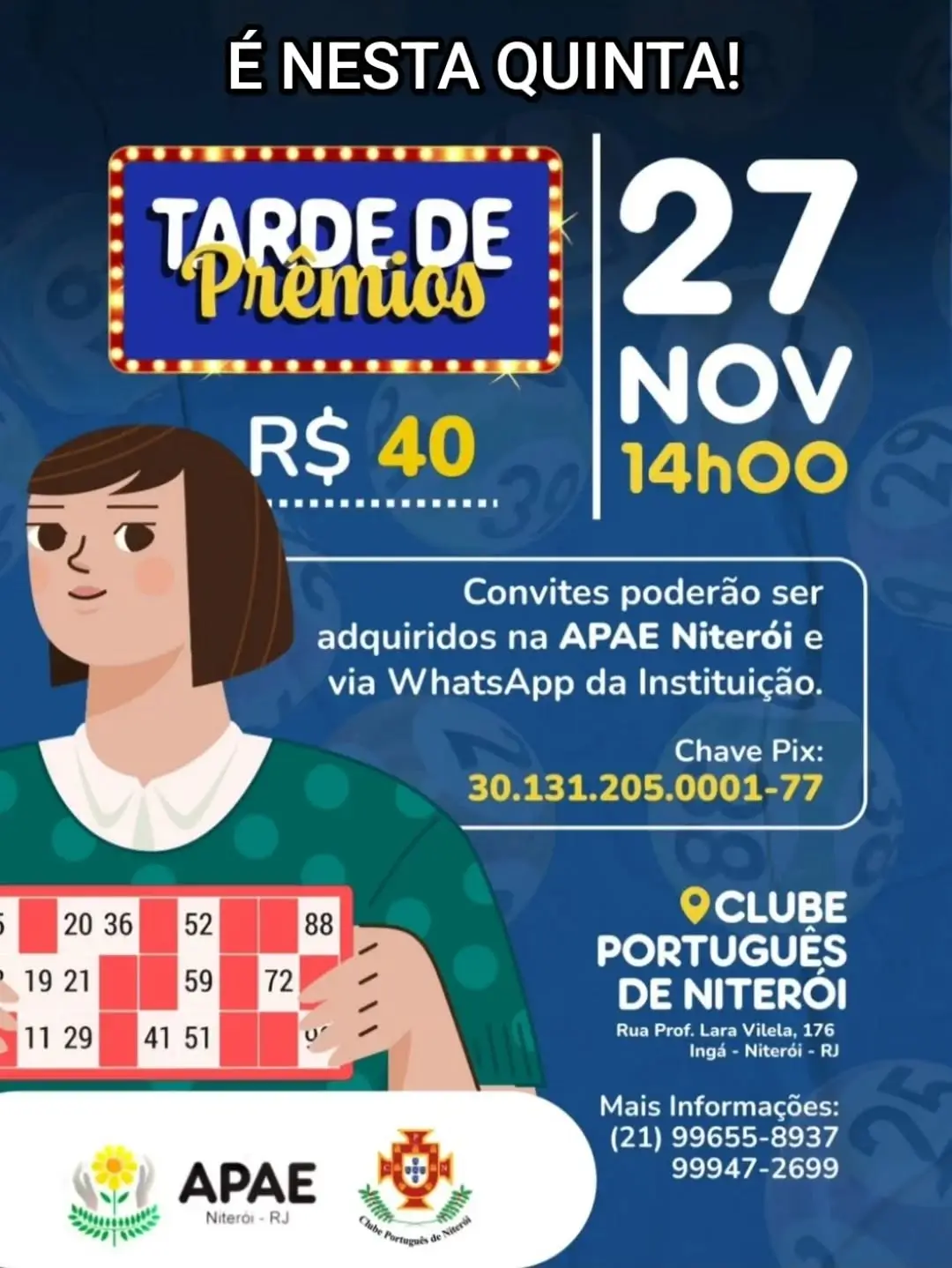 Tarde de Prêmios Apae Niterói