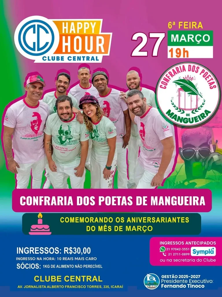 Confraria dos Poetas de Mangueira no Happy Hour do Central