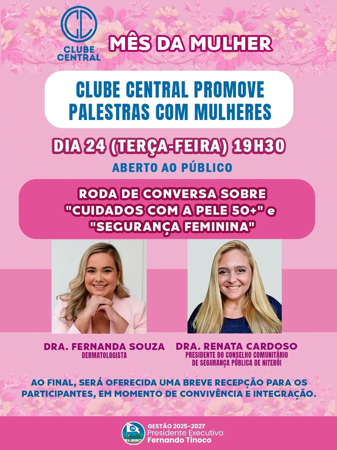 Conversa aberta ao público no Clube Central