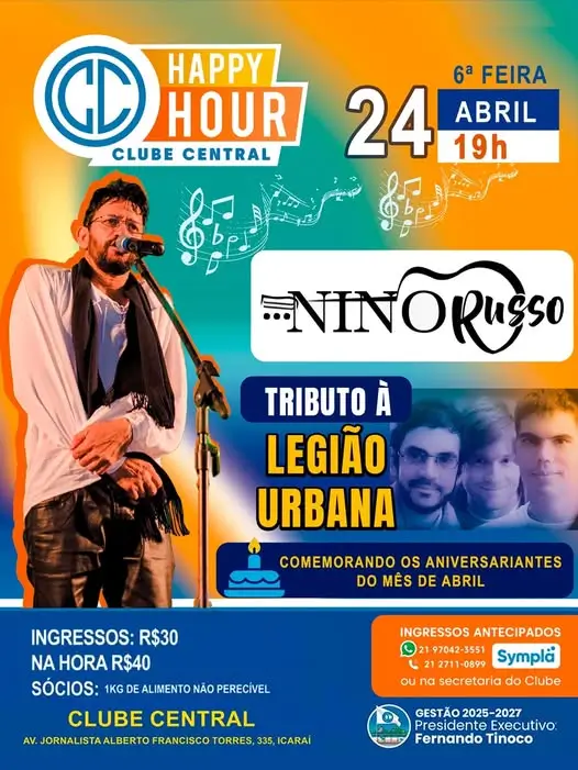 Essa é para fãs da Legião Urbana e do Happy Hour do Central.