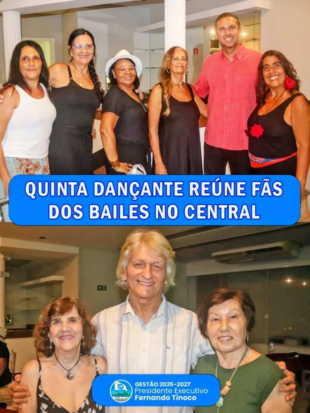 A Quinta Dançante do Central de abril reuniu casais e admiradores da dança de salão de todas as idades.