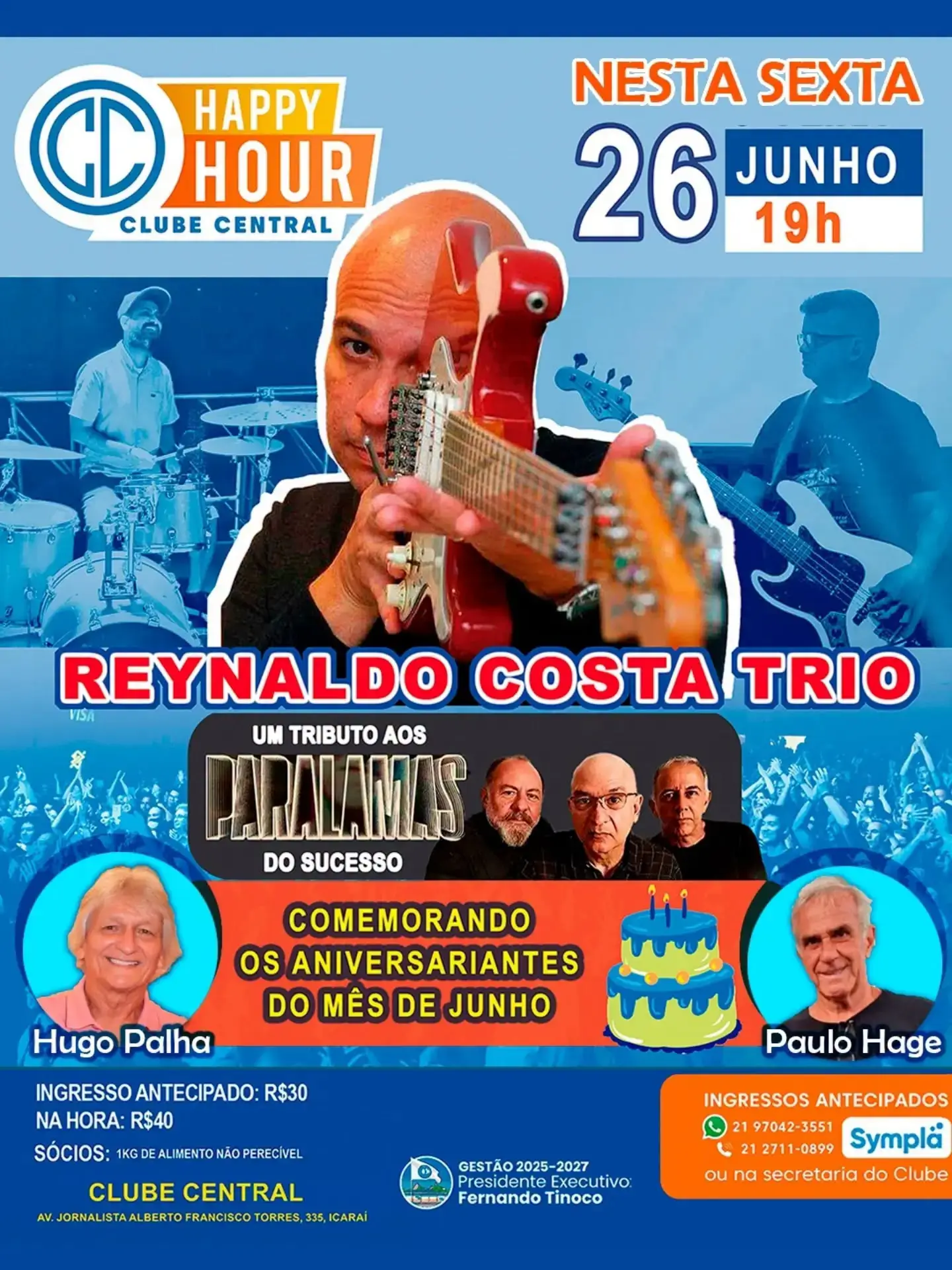 Happy Hour do Central homenagem aos Paralamas do Sucesso