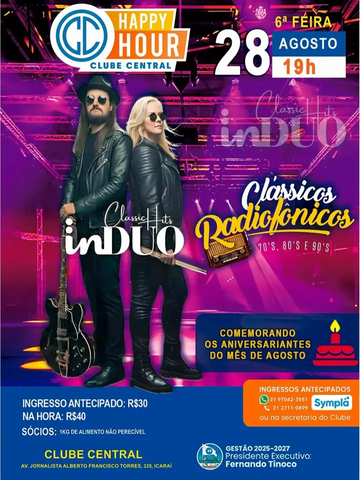 Happy Hour do Central com InDUO Classic Hits