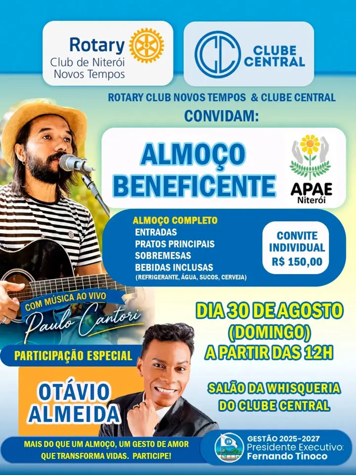almoço beneficente em favor da APAE Niterói