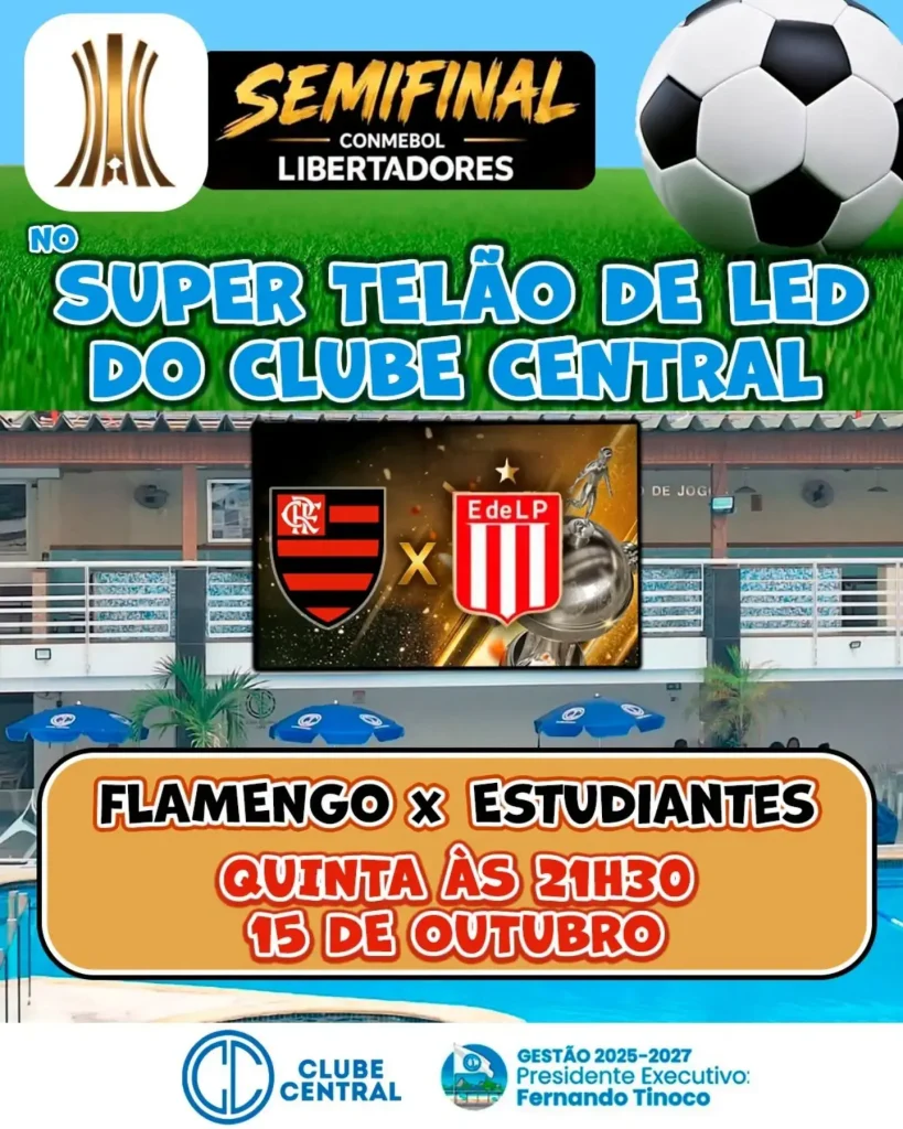 Super telao de led para semifinal do Mengao